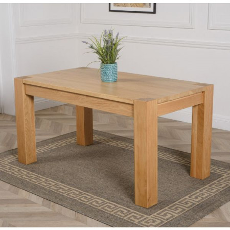 ChunKy Oak : Bàn Ăn 1m6 + 8 Ghế ( 5 Nan - Mặt Nệm )